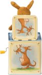 Schylling: Jack in Box - Kangaroo - Classic Pop-Up Music Toy. Momma & Baby Joey Finger Puppet. Plays Song Pop Goes The Weasel. Toddler & Kids 18mo+
