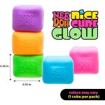 NeeDoh Nice Cube Glow - Glows in the Dark - Assorted