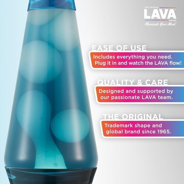 The Original Lava? Lamp - 14.5 Night Swim - Classic Liquid Motion Lamp - White Wax and Blue Liquid - Item #2095 (Amazon Exclusive)