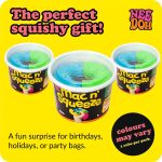 Schylling NeeDoh Mac 'N' Squeeze - Sensory Squeeze Toy - Contains 4 Squishy Noodles - 3 Wide - Color May Vary (Pack of 1)