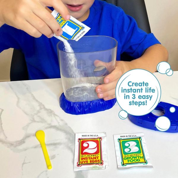 Sea-Monkeys Magiquarium - World's Easiest. No-Mess Pet - Grow Your Own Pet in a Light-Up Aquarium - Ages 6 and Up - One Kit